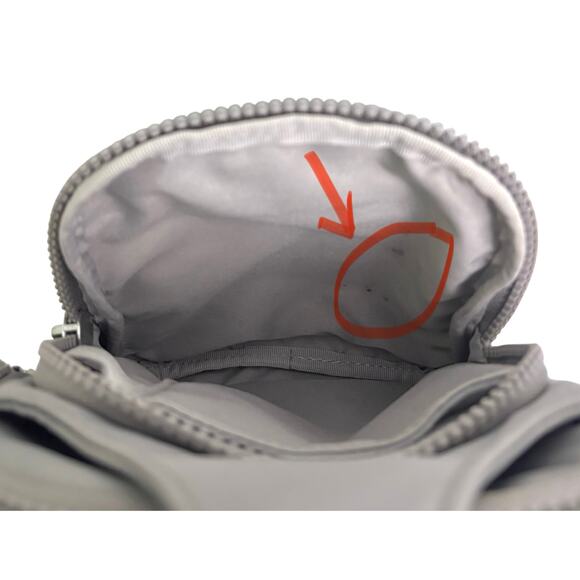 Baggalini Central Park Steel Gray Nylon Sling Backpack Bag - Picture 8 of 9